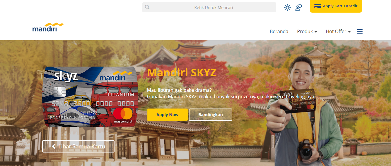 Kartu Kredit Mandiri Skyz