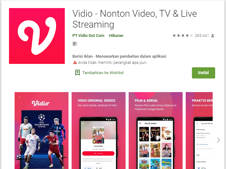 Aplikasi Menonton TV Gratis